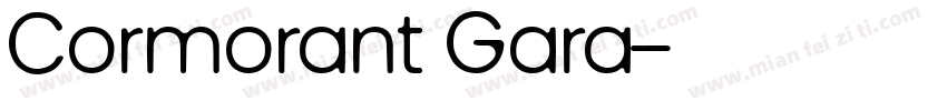 Cormorant Gara字体转换